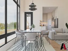 Interiors: Dining toward the kitchen