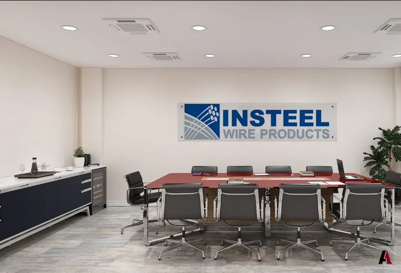 Conference room remodel for Insteel Wire Products, designed by A1 Design and Construction